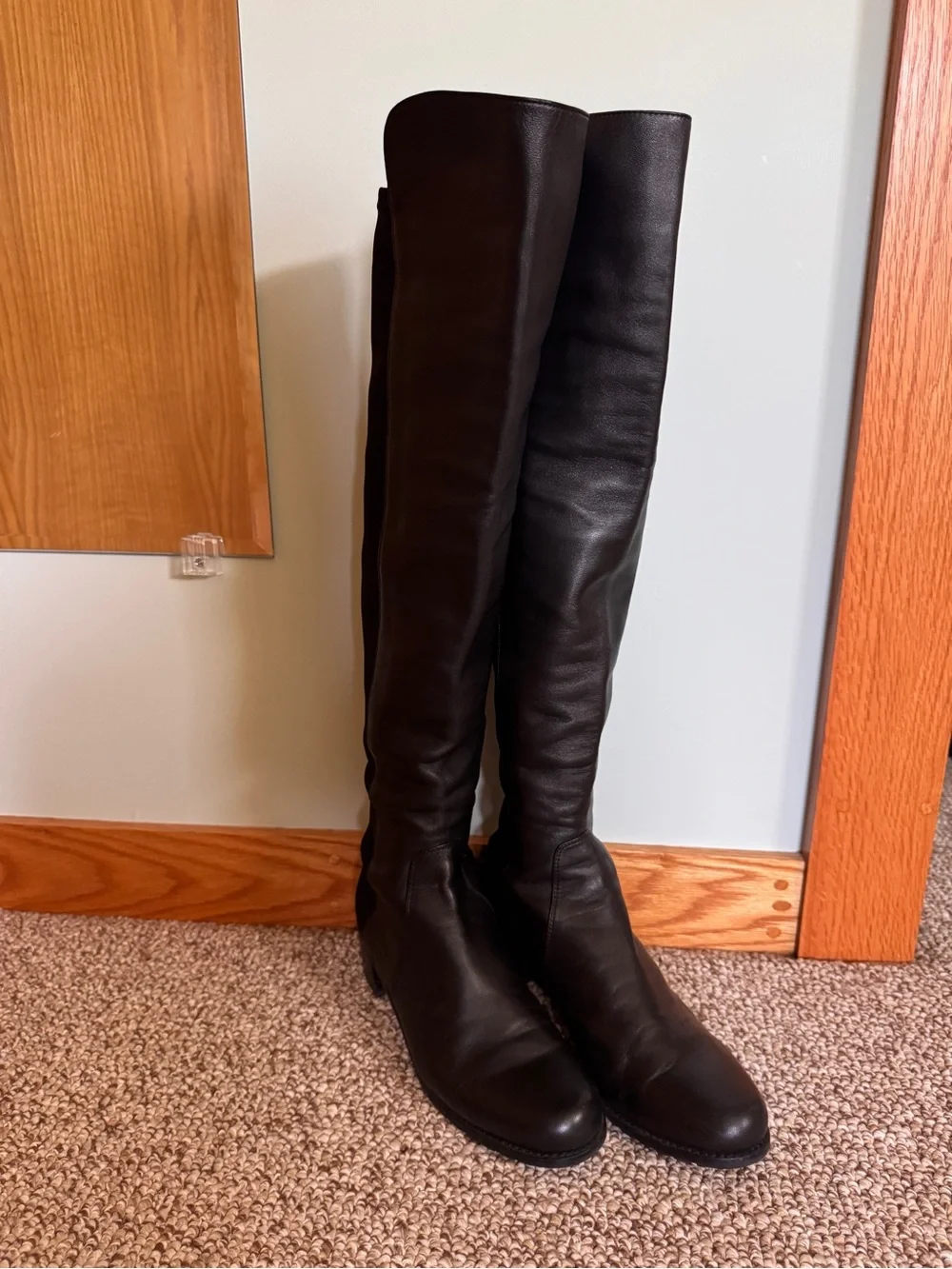 Stuart Weitzman Black Reserve Over-The-Knee Boots